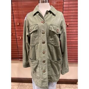 Free People Buttondown American Flag Jacket